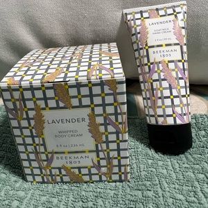 Beekman 1802 goat milk lavender 8 Oz whipped body cream and 2oz hand cream NEW